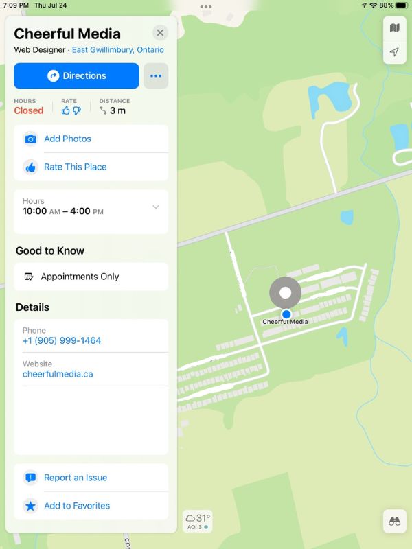 Cheerful Media Apple Map Example