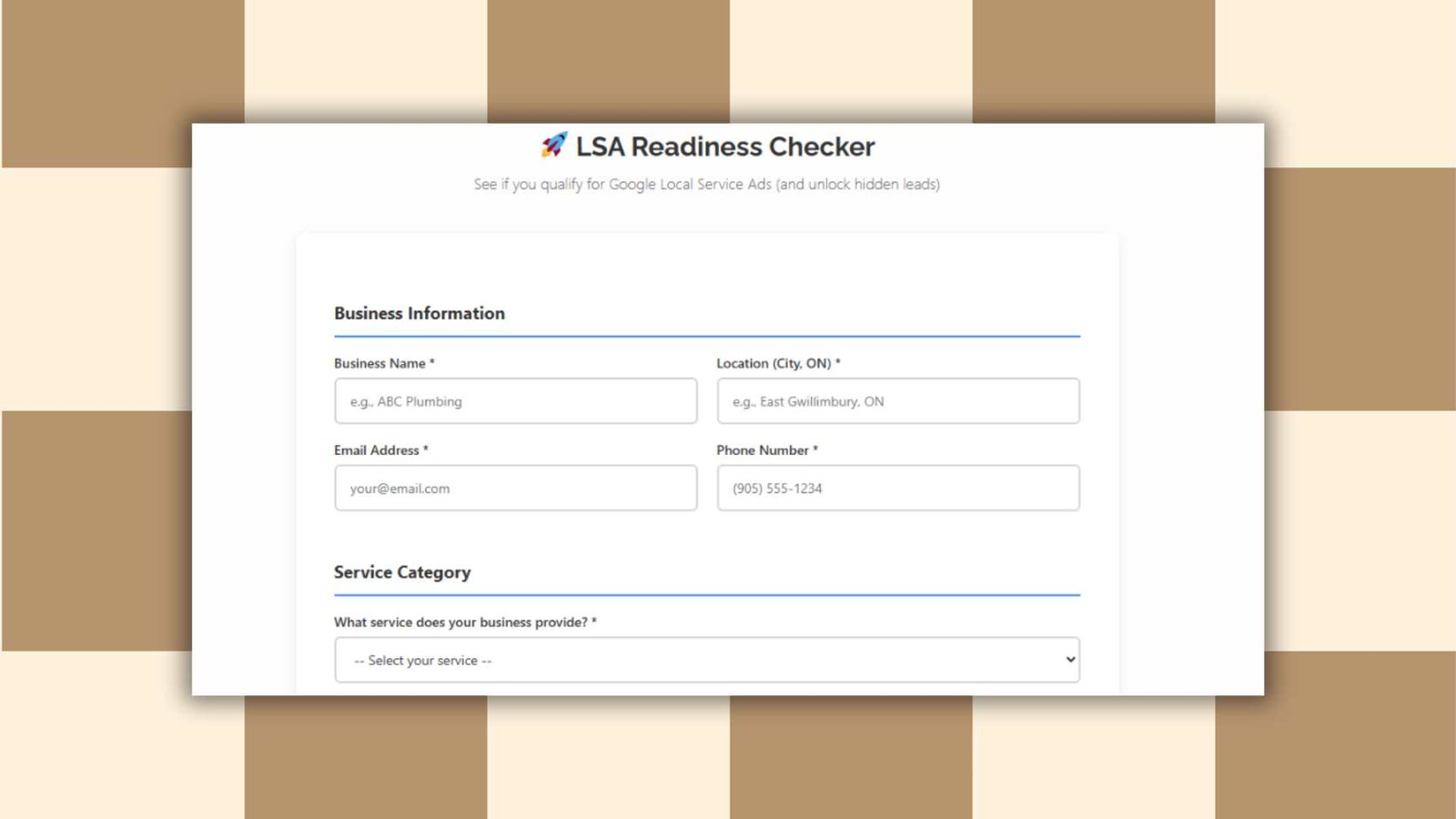 Local Service Ads Checker Readiness Checker